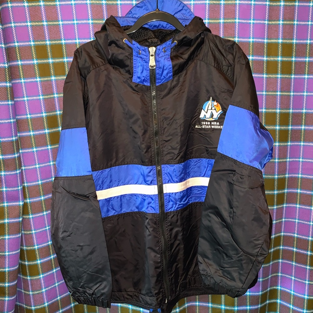 1998 NBA Allstar Weekend Zip Windbreaker Jacket NY